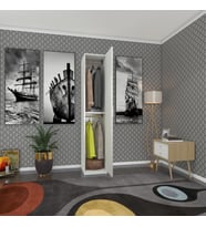Kenzlife gardırop 1 kapılı öğrenci dolabı tek kapı günebakan byz 180*35*42 byz gardolap dolap ofis (Karışık)