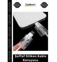 Özel Üretim Esnek Dayanıklı Yumuşak Type C Kaliteli Kırılma Önleyici Şeffaf Silikon Kablo Koruyucu
