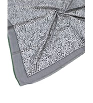 Ebruli Kışlık Desenli Eşarp 95x95 cm (Gri)