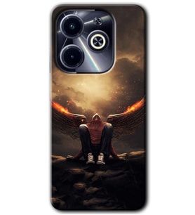 İnfinix Hot 40i Kılıf HD Desen Baskılı Kılıf - Wings of Power