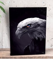 BK Gift Eagle Tasarımlı Dekoratif Mini Kanvas Tablo 15x20cm-1