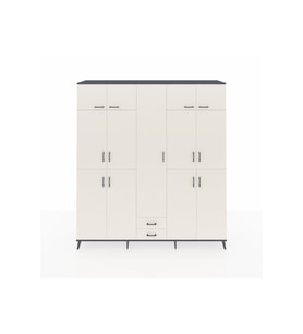 Hyperion Gardrop 10 Raflı 2 Çekmeceli 4 Askılı 220x44x243 Antrasit-Aytaşı/Aytaşı