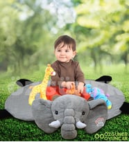 Bebek Oyun Halısı 120 cm Filli Oyun Matı (%100 Yerli)