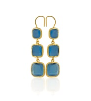 Kadir Jewellery 22 Ayar Altına Kaplama Kadın Sallantılı Küpe -El İşçiliği Ve Hipoalerjenik Küpe