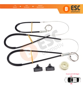 VW Lupo Seat Arosa 1998-2005 3- Kapı 6X0837461 6X0837462 İçin Ön Sol veya Sağ Cam Kriko Tamir Seti