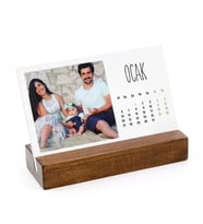 Kişiye Özel Fotoğraflı 2027 Masa Takvimi