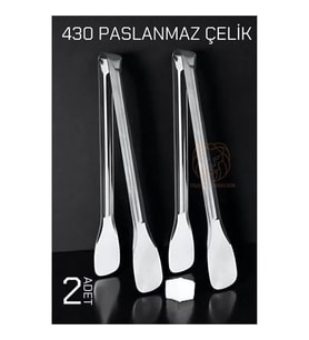 ModaCar Mini Şeker Maşası Paslanmaz Zazzeri Classic 2 ADET