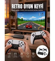 Taşınabilir Retro Oyun Çubuğu Kablosuz Oyun Kolu Seti Yeni Nesil