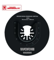 WORX WA5008 Çok Amaçlı Raspalama Makinası İçin 80mm 360° Metal, Ahşap, Fiberglas, PVC Universal Kesme Bıçağı