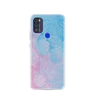 Reeder P13 Blue Max 2021 Kılıf Resimli Desenli Baskılı Silikon Kılıf Pink Blue Abstract 1385