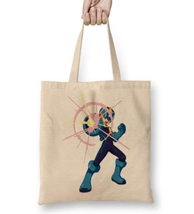 Megaman Anime Bez Çanta Uzun Saplı