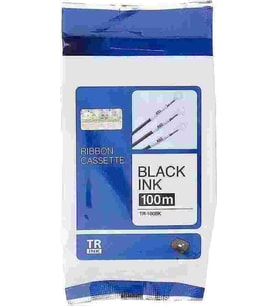 Tonersepeti BROTHER P-TOUCH TR-100BK ETIKET 100 MT SİYAH RİBON Muadil