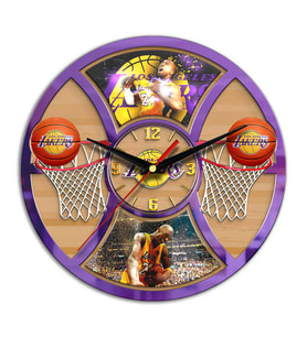 Basketbol Tasarımlı Logo ve Fotoğraf Baskılı Duvar Saati