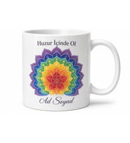 Çakra Dengeleyici Lotus Çiçeği Mandala Desenli Kupa Bardak Hediye