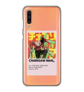 Samsung Galaxy A30S/A50/A50S Uyumlu Chainsaw Man Anime Desenli Şeffaf Telefon Kılıfı