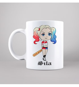 Harley Quinn Tasarımlı Kupa Kişiye Özel