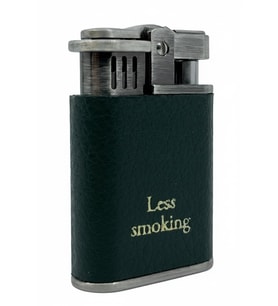 Zenit Less Smoking Deri Kaplama Benzinli Çakmak - Yeşil