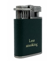 Zenit Less Smoking Deri Kaplama Benzinli Çakmak - Yeşil