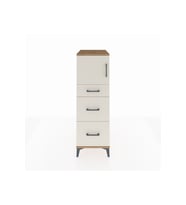Kronos Dolap Tek Raflı 3 Çekmeceli Tek Kapaklı 44x59x134 Çam-Aytaşı
