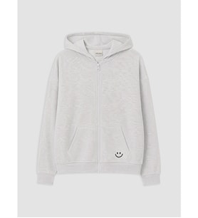 LCW Kids Gri Kapüşonlu Kız Çocuk Sweatshirt
