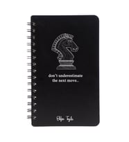 Bir Sonraki Hamleyi Küçümseme Tasarımlı Ahşap Kapaklı Defter