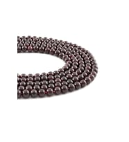 Garnet Doğal Taş Parlak Küre Kesim 4mm Dizi [AA]