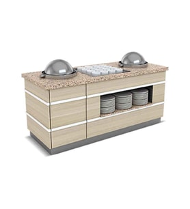 Empero GLT.CSU.02 Galata Çorba Servis Ünitesi 2 Çorbalık 200x90x90 cm