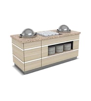 Empero GLT.CSU.02 Galata Çorba Servis Ünitesi 2 Çorbalık 200x90x90 cm