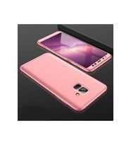 Samsung Galaxy A6 2018 Uyumlu Kılıf Zore Ays Kapak (Rose Gold Altın)