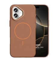 Microsonic Apple iPhone 16 Kılıf MagLeather Pro Kahverengi (Kahverengi)