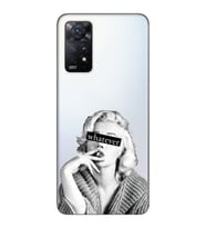 Redmi Note 12 Pro 4G Uyumlu Marilyn Monroe Desenli Şeffaf Telefon Kılıfı
