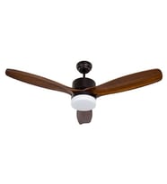 Alsanfan Modern Kahverengi Aydınlatmalı Uzaktan Kumandalı 132cm Tavan Vantilatörü