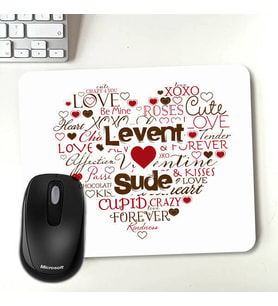 Kişiye Özel Kişiye Özel Aşk Dolu Mousepad