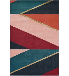 Eliana Home Baskılı, Yıkanabilir Kaymaz Taban Salon Halısı LNA1227 100x150 cm (Pembe)