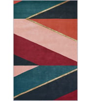 Eliana Home Baskılı, Yıkanabilir Kaymaz Taban Salon Halısı LNA1227 100x150 cm (Pembe)