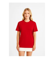 Kadın %100 Pamuk Basic T-shirt