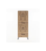 Hyperion Dolap 3 Raflı 2 Çekmeceli 4 Kapaklı 60x44x163 Aytaşı-Çam