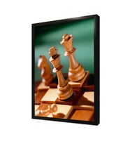 Satranç Taşları Çerçeveli Mdf Tablo