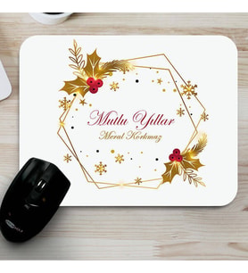 Kişiye Özel Yılbaşına Özel Şık İsimli Mouse Pad