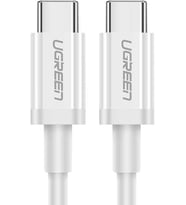 Ugreen Usb C To Usb C 3A Hızlı Data Kablosu Beyaz 50 Cm