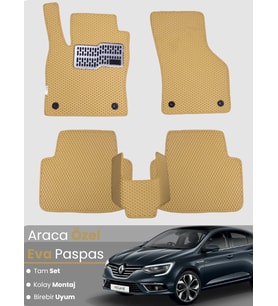 RENAULT MEGANE 4 SEDAN (2016-2025) Uyumlu EVA Paspas Tam Set–Oto Paspas,Araca Özel