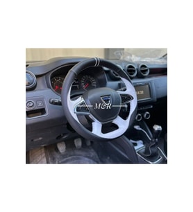 Dacia Duster Tasarım Orjinal Kaplama Deri Direksiyon Kilifi