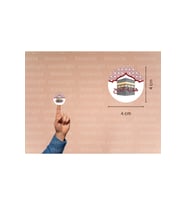 Arapça Hajj Hediyesi Etiketi Yuvarlak Sticker Hajj Umre Mat Çıkartma Hediyelik 4 Cm (90 Adet)