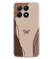 Xiaomi 15T Pro Kılıf Boutique Baskılı Resimli Kahve Kelebek Pcode -038