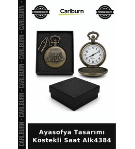 Özel Üretim Tarihi Hediyelik Aksesuar Nostaljik Koleksiyon Ayasofya Tasarımı Köstekli Saat Alk4384