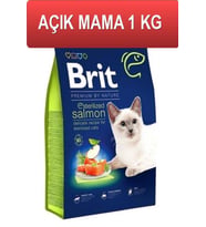 Brit Premium Sterilised Somonlu Kısırlaştırılmış Kedi Maması 1 Kg AÇIK (Kahverengi)
