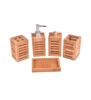 Bambu Banyo Seti 5 Parça