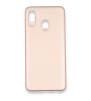 Samsung Galaxy A20 (A205F) Premium Silikon Kılıf Rose Gold