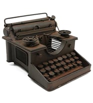 Dekoratif Metal Vintage Daktilo Nostalji (Karışık)