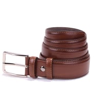 Dagoster DMK26-301 Taba 3,5 cm Suni Deri Erkek Kemer